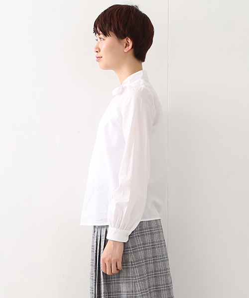 Ray BEAMS（レイビームス）の「Ray BEAMS / シャンブレー リボンカラー ブラウス（シャツ/ブラウス・レディース・ホワイト/ブルー系その他・0/1）」の15枚目の写真