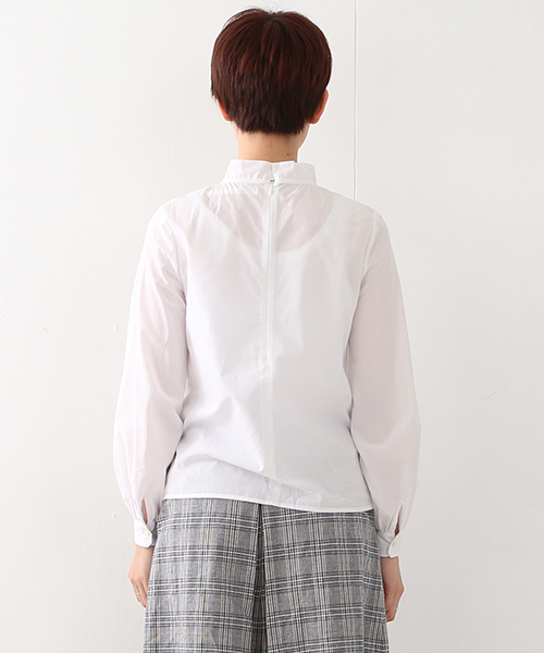 Ray BEAMS（レイビームス）の「Ray BEAMS / シャンブレー リボンカラー ブラウス（シャツ/ブラウス・レディース・ホワイト/ブルー系その他・0/1）」の16枚目の写真