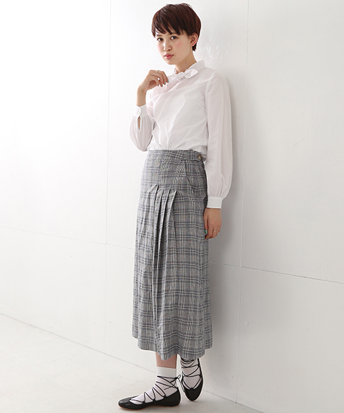 Ray BEAMS（レイビームス）の「Ray BEAMS / シャンブレー リボンカラー ブラウス（シャツ/ブラウス・レディース・ホワイト/ブルー系その他・0/1）」の17枚目の写真