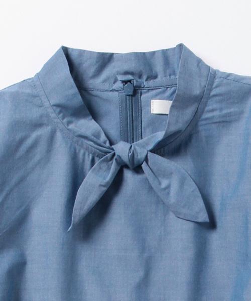 Ray BEAMS（レイビームス）の「Ray BEAMS / シャンブレー リボンカラー ブラウス（シャツ/ブラウス・レディース・ホワイト/ブルー系その他・0/1）」の13枚目の写真