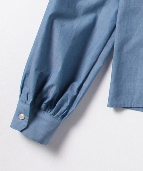 Ray BEAMS（レイビームス）の「Ray BEAMS / シャンブレー リボンカラー ブラウス（シャツ/ブラウス・レディース・ホワイト/ブルー系その他・0/1）」の8枚目の写真