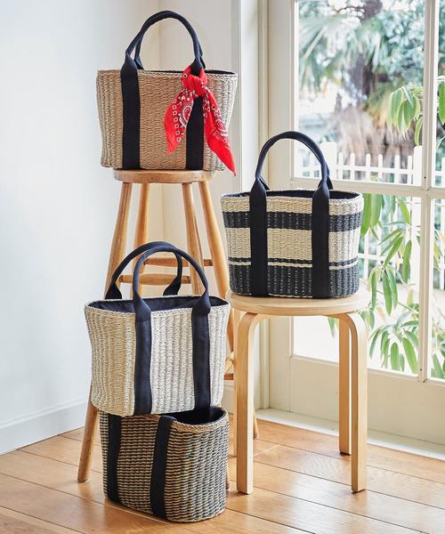 green label relaxing(グリーンレーベルリラクシング)の「CB テープハンドル かごバッグ 2016◆(かごバッグ・レディース・オフホワイト/モカ/その他1/その他2・FREE)」の19枚目の写真