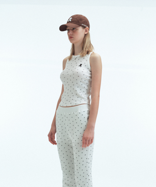 Rest&Recreation（レストアンドレクリエーション）の「RR PATTERN TANK TOP - IVORY（Tシャツ/カットソー・レディース・その他・ONE）」の4枚目の写真
