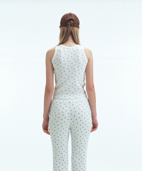 Rest&Recreation（レストアンドレクリエーション）の「RR PATTERN TANK TOP - IVORY（Tシャツ/カットソー・レディース・その他・ONE）」の5枚目の写真