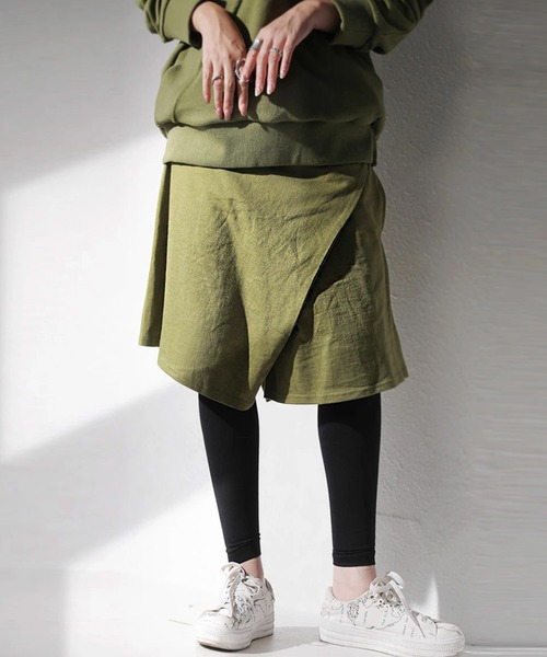 antiqua(アンティカ)の「REC SHORTS レックショーツ(その他パンツ・レディース・オリーブ/ブラック・L/M)」の15枚目の写真