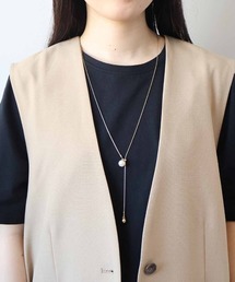 MB mint breeze（エムビーミントブリーズ）の「Y字スライダーパールネックレス（ネックレス）」