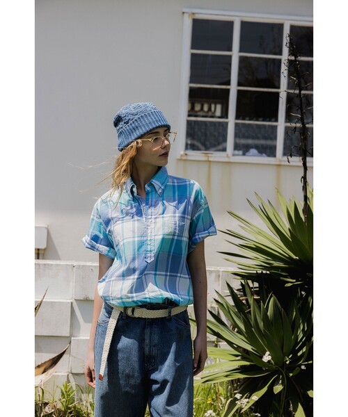 BEAMS PLUS(ビームスプラス)の「B.D. Pullover Classic-fit Madras(シャツ/ブラウス・メンズ・ブルー/グリーン/ブラウン・MEDIUM/LARGE/X-LARGE/SMALL)」の6枚目の写真