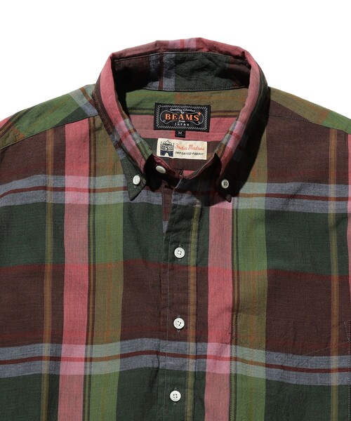 BEAMS PLUS(ビームスプラス)の「B.D. Pullover Classic-fit Madras(シャツ/ブラウス・メンズ・ブルー/グリーン/ブラウン・MEDIUM/LARGE/X-LARGE/SMALL)」の9枚目の写真