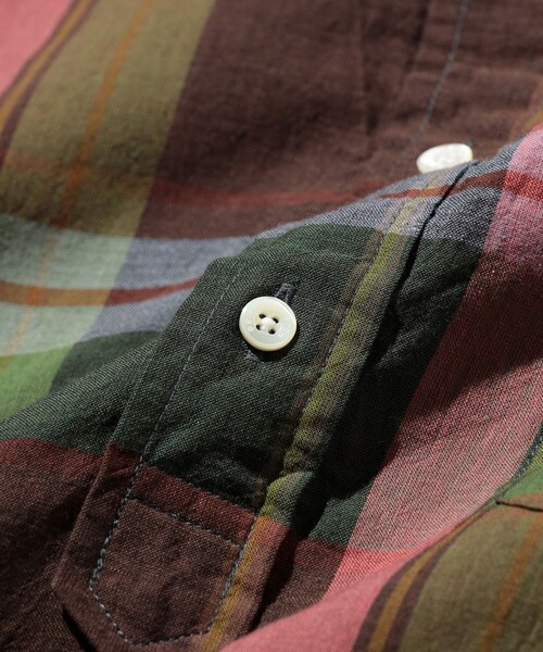 BEAMS PLUS(ビームスプラス)の「B.D. Pullover Classic-fit Madras(シャツ/ブラウス・メンズ・ブルー/グリーン/ブラウン・MEDIUM/LARGE/X-LARGE/SMALL)」の13枚目の写真