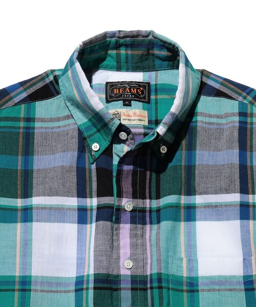 BEAMS PLUS(ビームスプラス)の「B.D. Pullover Classic-fit Madras(シャツ/ブラウス・メンズ・ブルー/グリーン/ブラウン・MEDIUM/LARGE/X-LARGE/SMALL)」の16枚目の写真