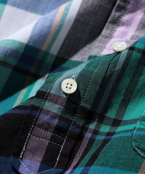 BEAMS PLUS(ビームスプラス)の「B.D. Pullover Classic-fit Madras(シャツ/ブラウス・メンズ・ブルー/グリーン/ブラウン・MEDIUM/LARGE/X-LARGE/SMALL)」の20枚目の写真
