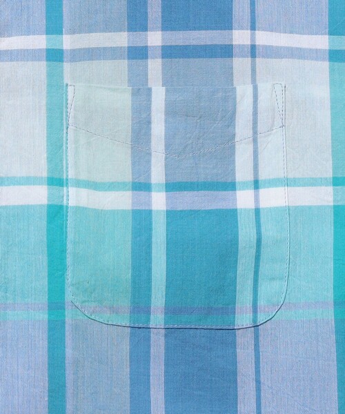 BEAMS PLUS(ビームスプラス)の「B.D. Pullover Classic-fit Madras(シャツ/ブラウス・メンズ・ブルー/グリーン/ブラウン・MEDIUM/LARGE/X-LARGE/SMALL)」の12枚目の写真