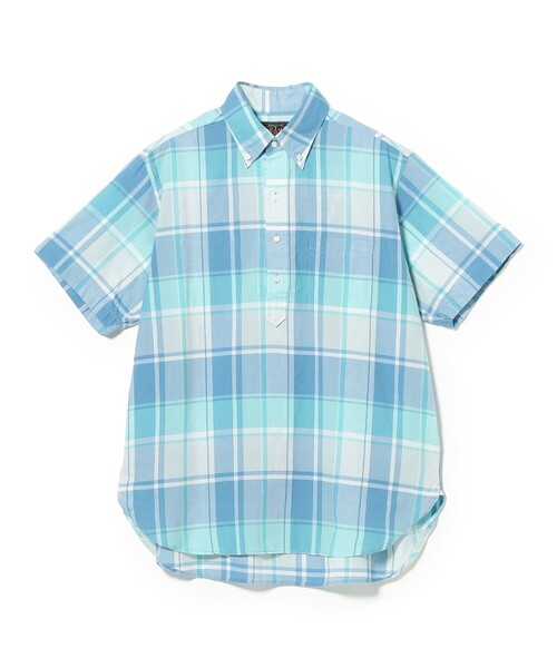 BEAMS PLUS(ビームスプラス)の「B.D. Pullover Classic-fit Madras(シャツ/ブラウス・メンズ・ブルー/グリーン/ブラウン・MEDIUM/LARGE/X-LARGE/SMALL)」の15枚目の写真