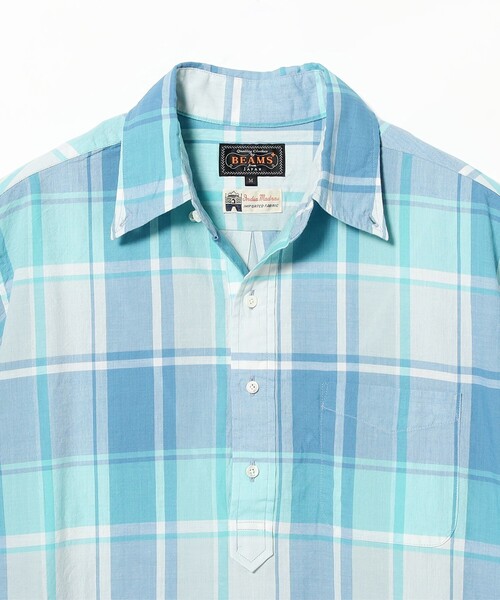 BEAMS PLUS(ビームスプラス)の「B.D. Pullover Classic-fit Madras(シャツ/ブラウス・メンズ・ブルー/グリーン/ブラウン・MEDIUM/LARGE/X-LARGE/SMALL)」の16枚目の写真