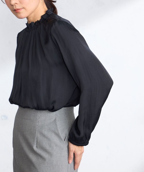 GALLORIA（ギャローリア）の「ナロースカート（スカート・レディース・グレー系その他/ブラック・S/M/LL/L）」の3枚目の写真