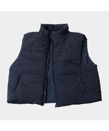 SOMEPLACE MAN（サムプレイス・マン）の「リバーシブルチェック配色シンボルロゴボリュームパディングベストジャンパー_2COLOR（ダウンベスト）」