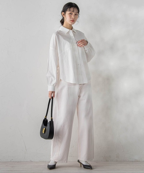 Droite lautreamont（ドロワットロートレアモン）の「カーブデニムパンツ≪洗濯機で洗える≫（デニムパンツ・レディース・ピンク/ブルー・S/M）」の16枚目の写真