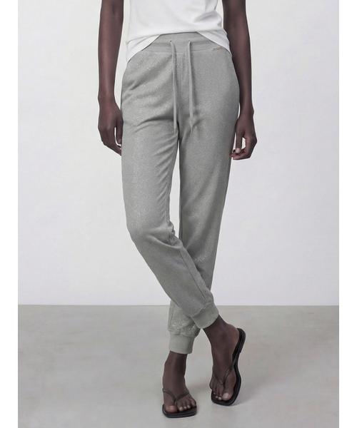ACUD(アクド)の「Glitter Jogger Pants _Grey(スウェットパンツ・レディース・アッシュグレー・SMALL/MEDIUM)」の1枚目の写真