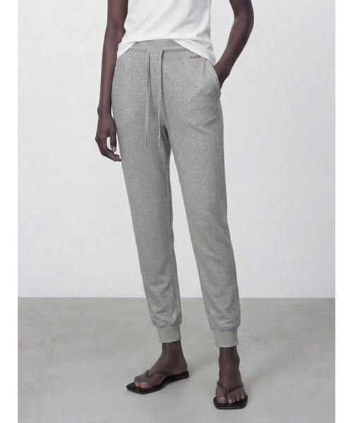 ACUD(アクド)の「Glitter Jogger Pants _Grey(スウェットパンツ・レディース・アッシュグレー・SMALL/MEDIUM)」の2枚目の写真