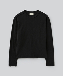 FABREGAT（ファブレガ）の「カットオフクロップロングスリーブ（ブラック）（Tシャツ/カットソー）」