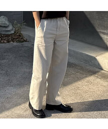 MINDBRIDGE（マインドブリッジ）の「セミワイドデニムライクフルバンディングクリームパンツ（その他パンツ）」