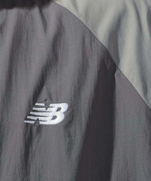 NEW BALANCE(ニューバランス)の「【New Balance(ニューバランス)】スポーツレガシージャケット(ナイロンジャケット・メンズ・ネイビー/グレー・LARGE)」の8枚目の写真