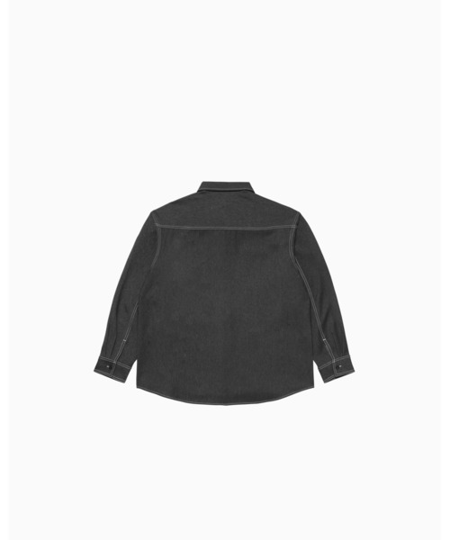 CONVERSE(コンバース)の「SYNTHETIC DENIM SHIRT M / シンセティックデニムシャツM(シャツ/ブラウス・メンズ・ブラック・XL/L/M)」の2枚目の写真