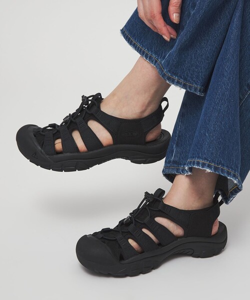KEEN メッシュ編み ブラックサンダル WEB限定】＜KEEN＞ニューポート エイチツー サンダル（サンダル