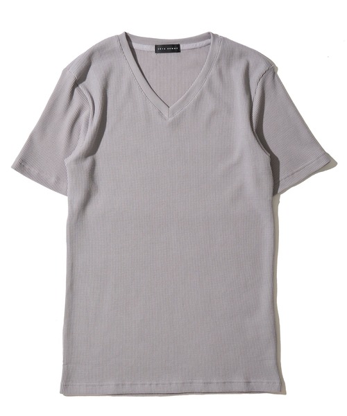 TETE HOMME（テットオム）の「展開店舗限定 サーマル VネックショートスリーブTシャツ（Tシャツ/カットソー・メンズ・グレー/ホワイト/ブラック/ネイビー・X-LARGE/LARGE/MEDIUM）」の13枚目の写真