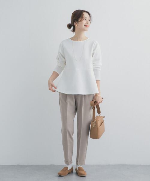 URBAN RESEARCH DOORS（アーバンリサーチドアーズ）の「ポンチペプラムプルオーバー（Tシャツ/カットソー・レディース・オフホワイト/ネイビー/ブルー系その他・FREE）」の19枚目の写真