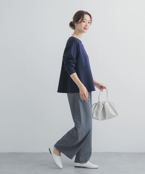 URBAN RESEARCH DOORS（アーバンリサーチドアーズ）の「ポンチペプラムプルオーバー（Tシャツ/カットソー・レディース・オフホワイト/ネイビー/ブルー系その他・FREE）」の10枚目の写真