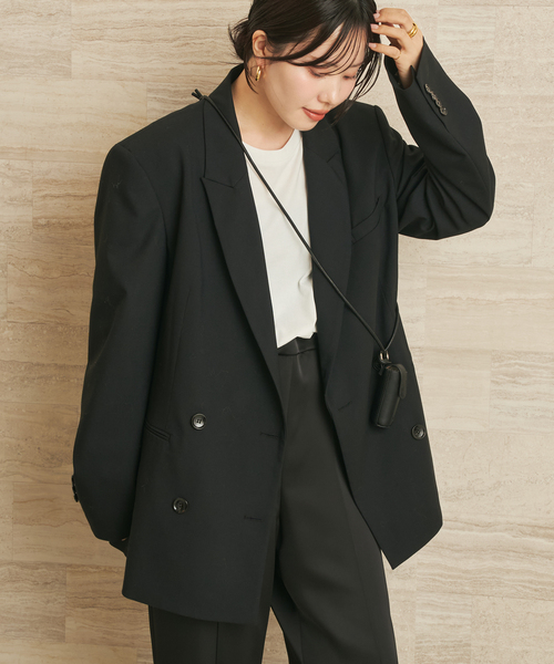 plage（プラージュ）の「《追加》mannish ジャケット（テーラードジャケット・レディース・ブラック・36）」の5枚目の写真