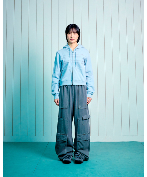 THECOLDESTMOMENT(ザコールデストモーメント)の「TCM note hooded zip-up (mint)(パーカー・レディース・その他・SMALL/MEDIUM/LARGE)」の6枚目の写真