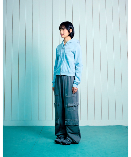 THECOLDESTMOMENT(ザコールデストモーメント)の「TCM note hooded zip-up (mint)(パーカー・レディース・その他・SMALL/MEDIUM/LARGE)」の7枚目の写真