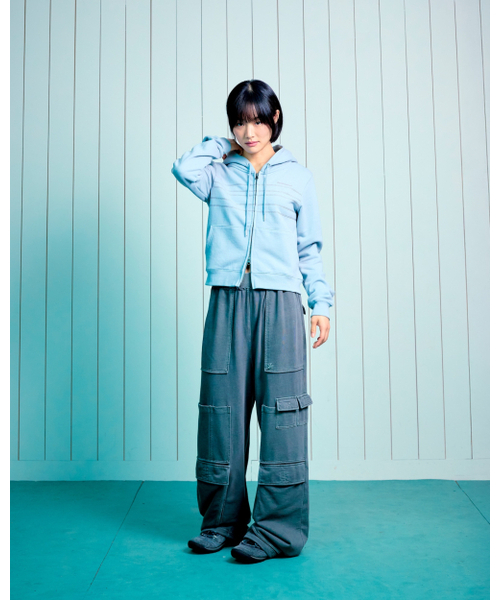 THECOLDESTMOMENT(ザコールデストモーメント)の「TCM note hooded zip-up (mint)(パーカー・レディース・その他・SMALL/MEDIUM/LARGE)」の9枚目の写真