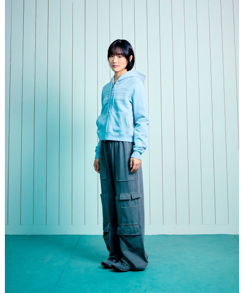THECOLDESTMOMENT(ザコールデストモーメント)の「TCM note hooded zip-up (mint)(パーカー・レディース・その他・SMALL/MEDIUM/LARGE)」の10枚目の写真