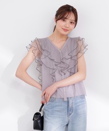 PROPORTION BODY DRESSING | チュールラッフルブラウス / 1216110400(シャツ/ブラウス)