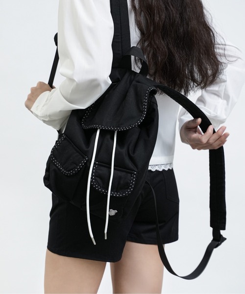 FCMM(エフシーエムエム)の「【日本限定】MINI BACKPACK / ミニバックパック(バックパック/リュック・レディース・ライトブルー/ライトグレー/ブラック・FREE)」の2枚目の写真