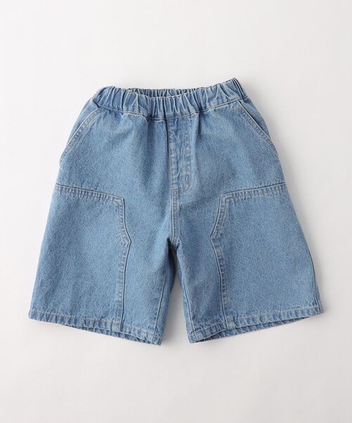 DRC branshes（ディーアールシーブランシェス）の「【WEB限定/DRC】ダブルニーデニムハーフパンツ（デニムパンツ・キッズ・ネイビー/ブラック/サックスブルー・120/110/140/100/130/150）」の4枚目の写真