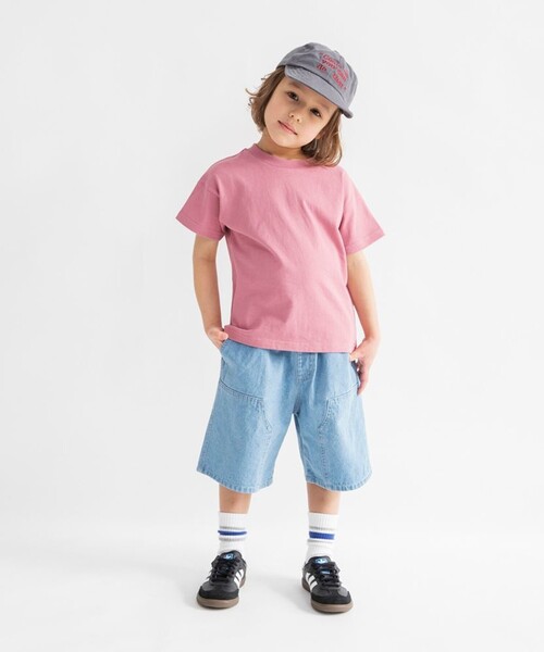 DRC branshes（ディーアールシーブランシェス）の「【WEB限定/DRC】ダブルニーデニムハーフパンツ（デニムパンツ・キッズ・ネイビー/ブラック/サックスブルー・120/110/140/100/130/150）」の5枚目の写真
