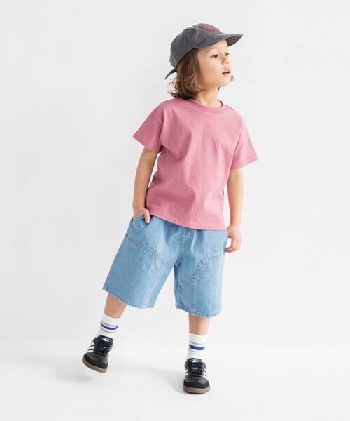 DRC branshes（ディーアールシーブランシェス）の「【WEB限定/DRC】ダブルニーデニムハーフパンツ（デニムパンツ・キッズ・ネイビー/ブラック/サックスブルー・120/110/140/100/130/150）」の6枚目の写真