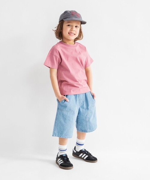 DRC branshes（ディーアールシーブランシェス）の「【WEB限定/DRC】ダブルニーデニムハーフパンツ（デニムパンツ・キッズ・ネイビー/ブラック/サックスブルー・120/110/140/100/130/150）」の7枚目の写真