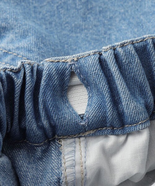 DRC branshes（ディーアールシーブランシェス）の「【WEB限定/DRC】ダブルニーデニムハーフパンツ（デニムパンツ・キッズ・ネイビー/ブラック/サックスブルー・120/110/140/100/130/150）」の9枚目の写真