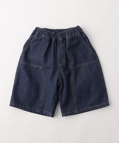 DRC branshes（ディーアールシーブランシェス）の「【WEB限定/DRC】ダブルニーデニムハーフパンツ（デニムパンツ・キッズ・ネイビー/ブラック/サックスブルー・120/110/140/100/130/150）」の15枚目の写真