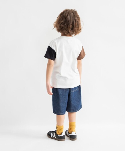 DRC branshes（ディーアールシーブランシェス）の「【WEB限定/DRC】ダブルニーデニムハーフパンツ（デニムパンツ・キッズ・ネイビー/ブラック/サックスブルー・120/110/140/100/130/150）」の19枚目の写真