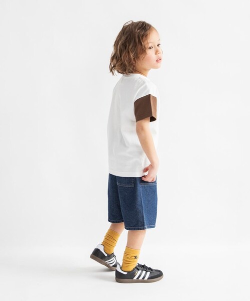 DRC branshes（ディーアールシーブランシェス）の「【WEB限定/DRC】ダブルニーデニムハーフパンツ（デニムパンツ・キッズ・ネイビー/ブラック/サックスブルー・120/110/140/100/130/150）」の20枚目の写真
