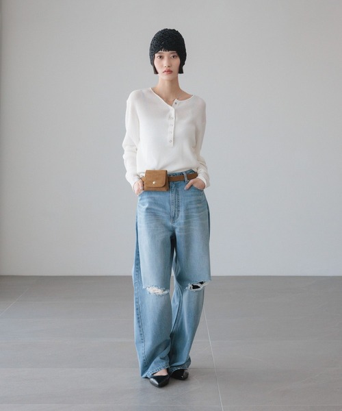 LOWRYS FARM（ローリーズファーム）の「ポーチツキ２ＷＡＹベルト 656106（ベルト・レディース・ブラック/キャメル・FREE）」の4枚目の写真