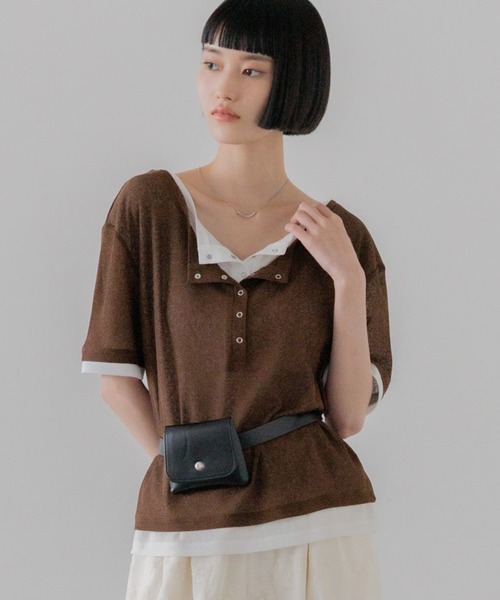 LOWRYS FARM（ローリーズファーム）の「ポーチツキ２ＷＡＹベルト 656106（ベルト・レディース・ブラック/キャメル/ベージュ・FREE）」の10枚目の写真
