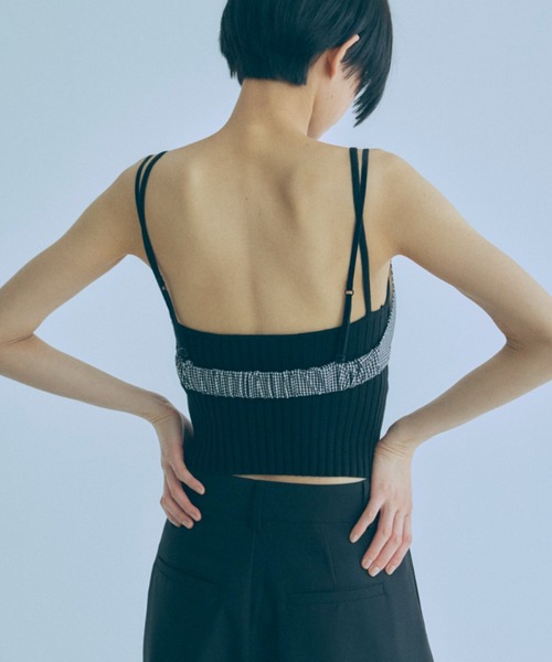 EN NEUME(エンノイム)の「Gingham Check Bra Top(その他トップス・レディース・ブラウン/ブラック/グレー・FREE)」の9枚目の写真