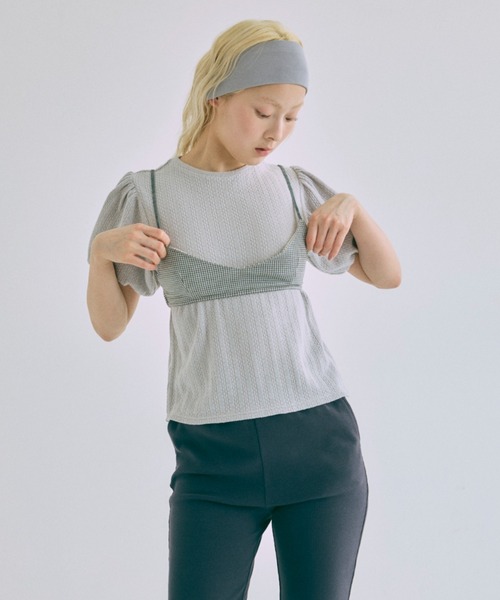 EN NEUME(エンノイム)の「Gingham Check Bra Top(その他トップス・レディース・ブラウン/ブラック/グレー・FREE)」の12枚目の写真